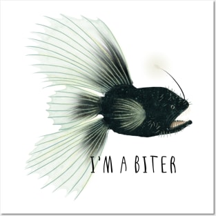 I'm a biter - black Posters and Art